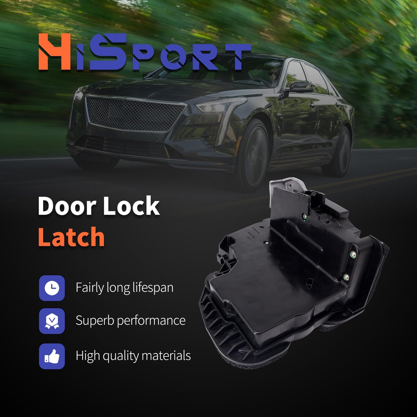 HiSport 13516685 Door Latch Lock Actuator Front Right Passenger Side - Compatible with Buick Enclave Cadillac CT6 ESV XT5 XT6 XTS Chevy Cruze Impala Tahoe Traverse GMC Acadia Yukon XL 2013-2022
