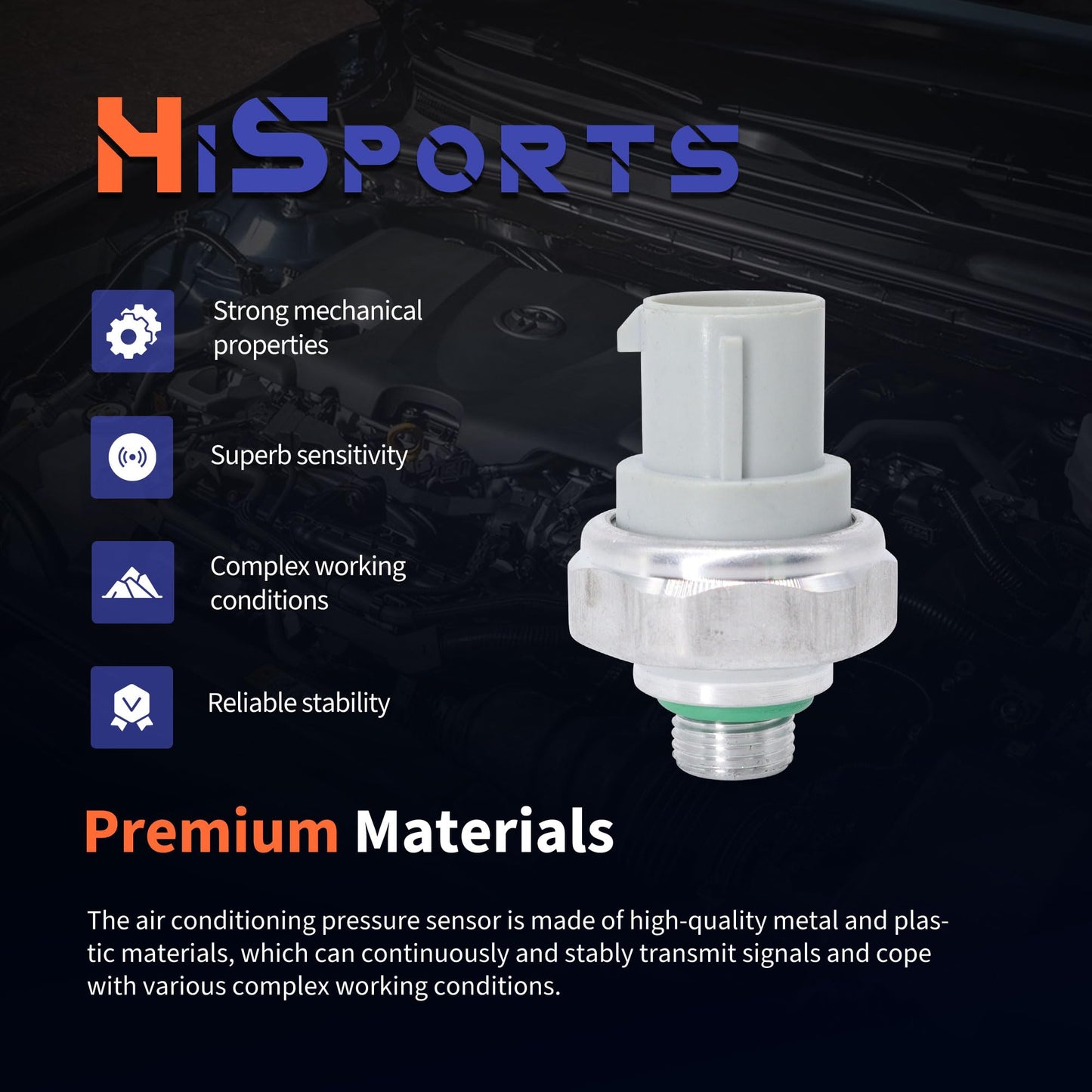 HiSport HVAC Binary Switch - Compatible with Acura CL EL Integra RSX Honda Accord Civic CR-V Replaces SW 10000C