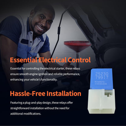 HiSport 4 Pin Car Motor Relay 25230-79917 Compatible with Chevrolet City Express & Nissan 350z 370z Altima Armada Cube Frontier Gt-R Juke & Infiniti, 2PCS