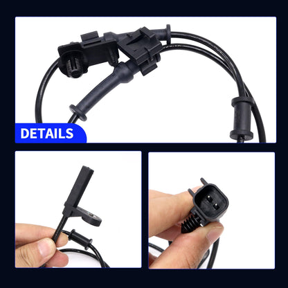HiSport 970-013 Front Left or Right ABS Wheel Speed Sensor Compatible with Chrysler & Dodge Challenger 2011-2014, Charger 2011-2014 Replaces 4779639AB, 4779639AD