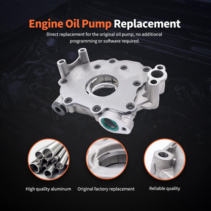 HiSport High Pressure Oil Pump 10452 53021622BH Replacement For Jeep Dodge Chrysler 300 Aspen Charger Durango Challenger Ram 1500 2500 3500 4500 5500 Cherokee Commander 5.7L 6.4L