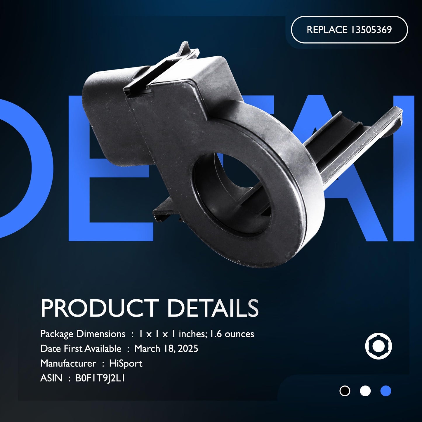 HiSport Battery Current Sensor - Compatible with Buick Cadillac Chevy GMC Pontiac Saturn 2005-2023 - Replace 13505369 13502261