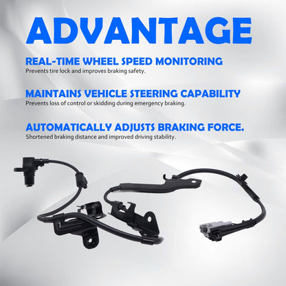 HiSport Front Right Left ABS Wheel Speed Sensor - Compatible with 2007 2008 2009 2010 2011 Honda CR-V Replaces ALS1598