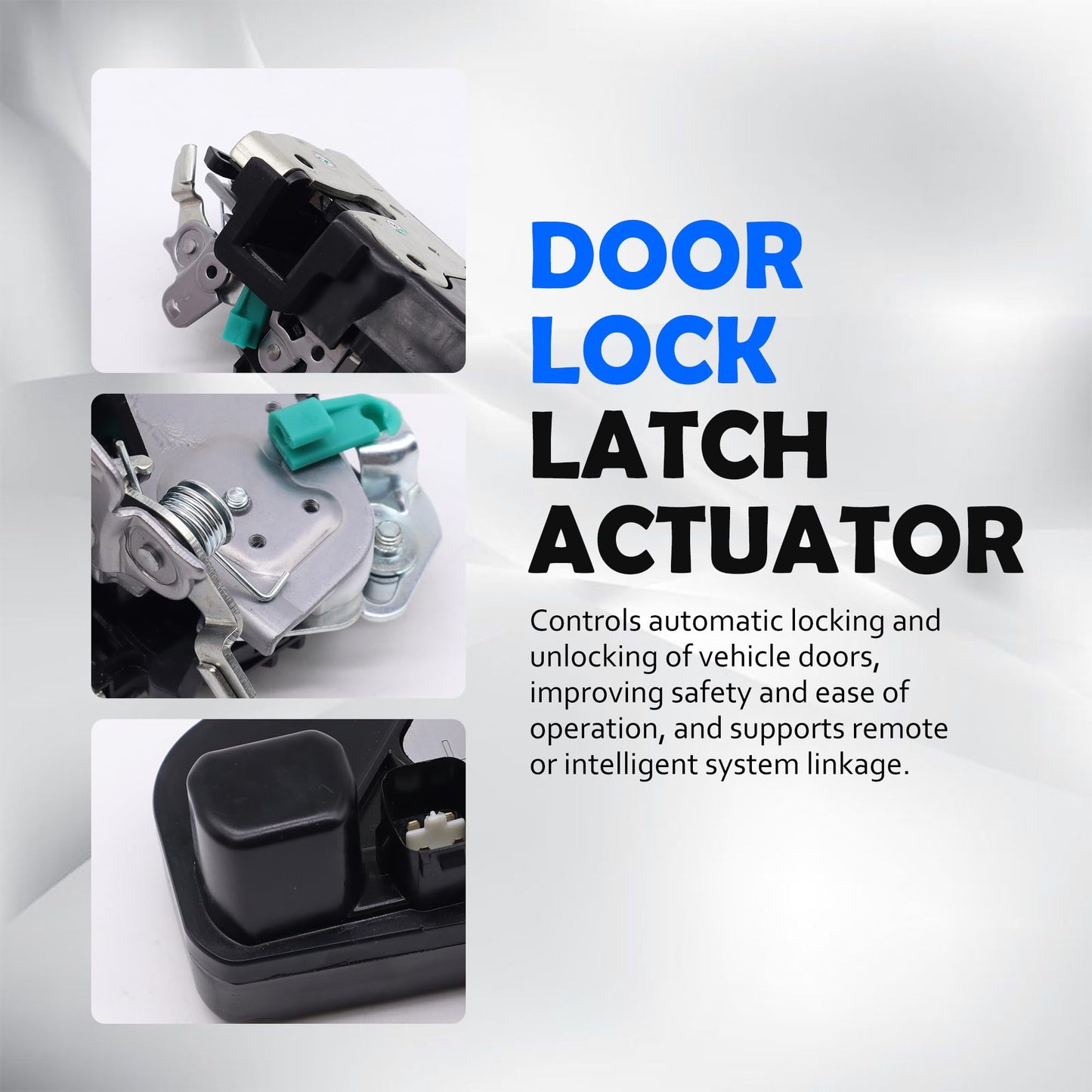 HiSport 931-636 Front Left Driver Side Door Lock Actuator - Compatible with Dodge Ram 1500 2500 3500 4500 5500 Replaces 931636 55276791AB 55276791AC