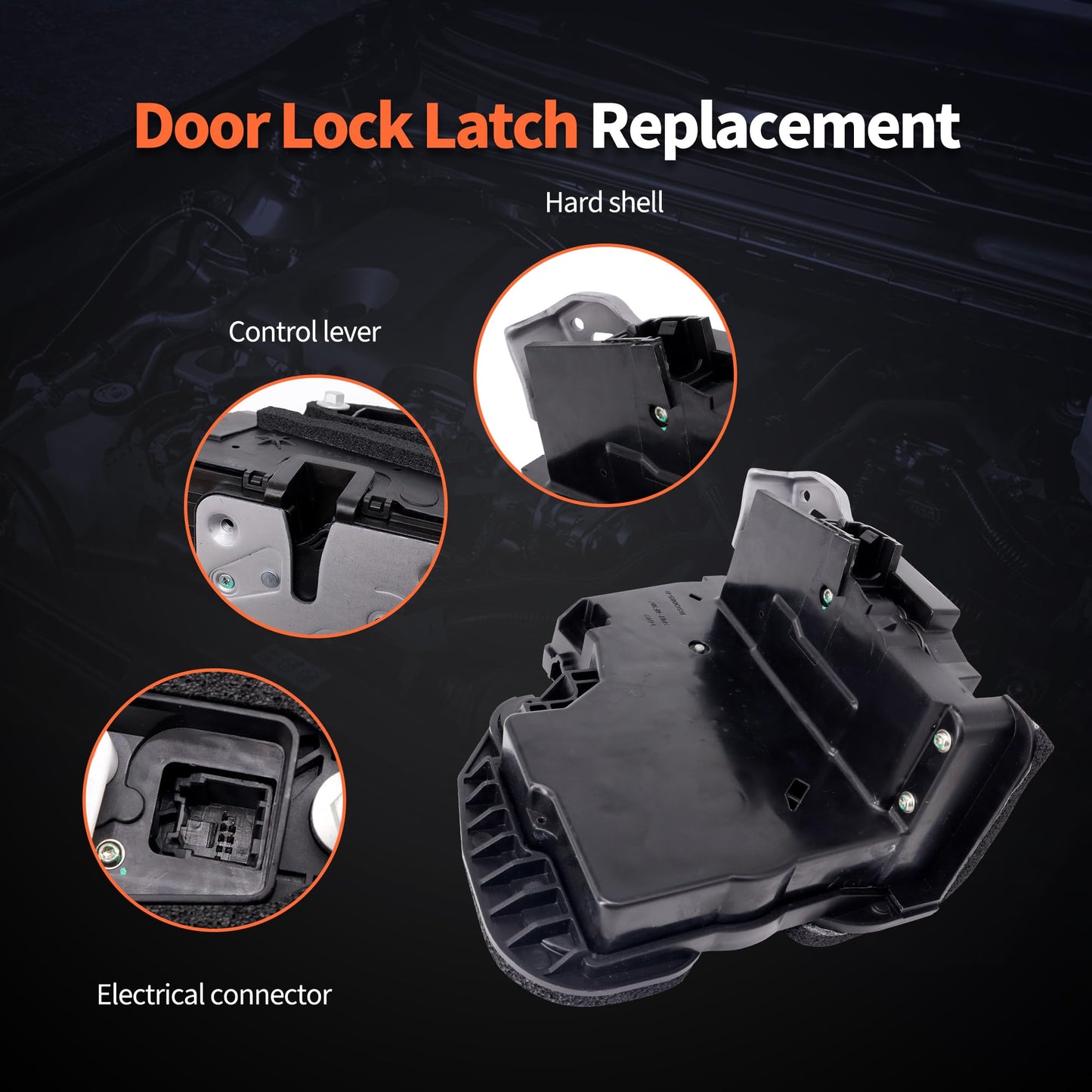 HiSport 13516685 Door Latch Lock Actuator Front Right Passenger Side - Compatible with Buick Enclave Cadillac CT6 ESV XT5 XT6 XTS Chevy Cruze Impala Tahoe Traverse GMC Acadia Yukon XL 2013-2022