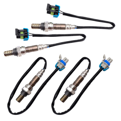 HiSport Oxygen O2 Sensor 2344669 2344407 - Compatible with Cadillac Escalade Chevy Camaro Caprice Corvette Silverado SS Suburban GMC Sierra Yukon Hummer H2 4PCS Upstream Downstream Sensors