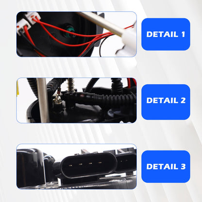 HiSport Electric Fuel Pump Module Assembly with Pressure Sensor Compatible with Buick Enclave Chevrolet Traverse GMC Acadia Saturn Outlook V6 3.6L Replacement for E3790M M100059 22783658 22833390