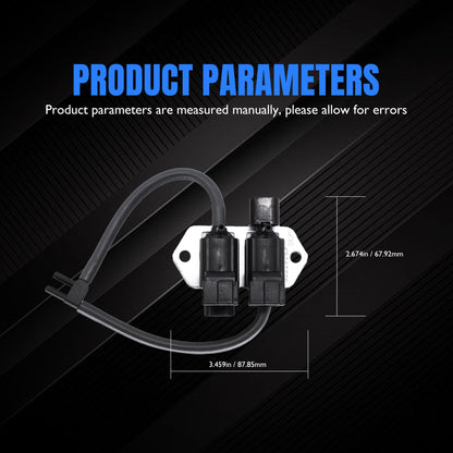 HiSport Vacuum Control Switch Solenoid Valve - Compatible with Mitsubishi Pajero L200 L300 1994-2007 Montero 2001-2006 - Replace MB620532 MR430381 K5T47776 K5T81794