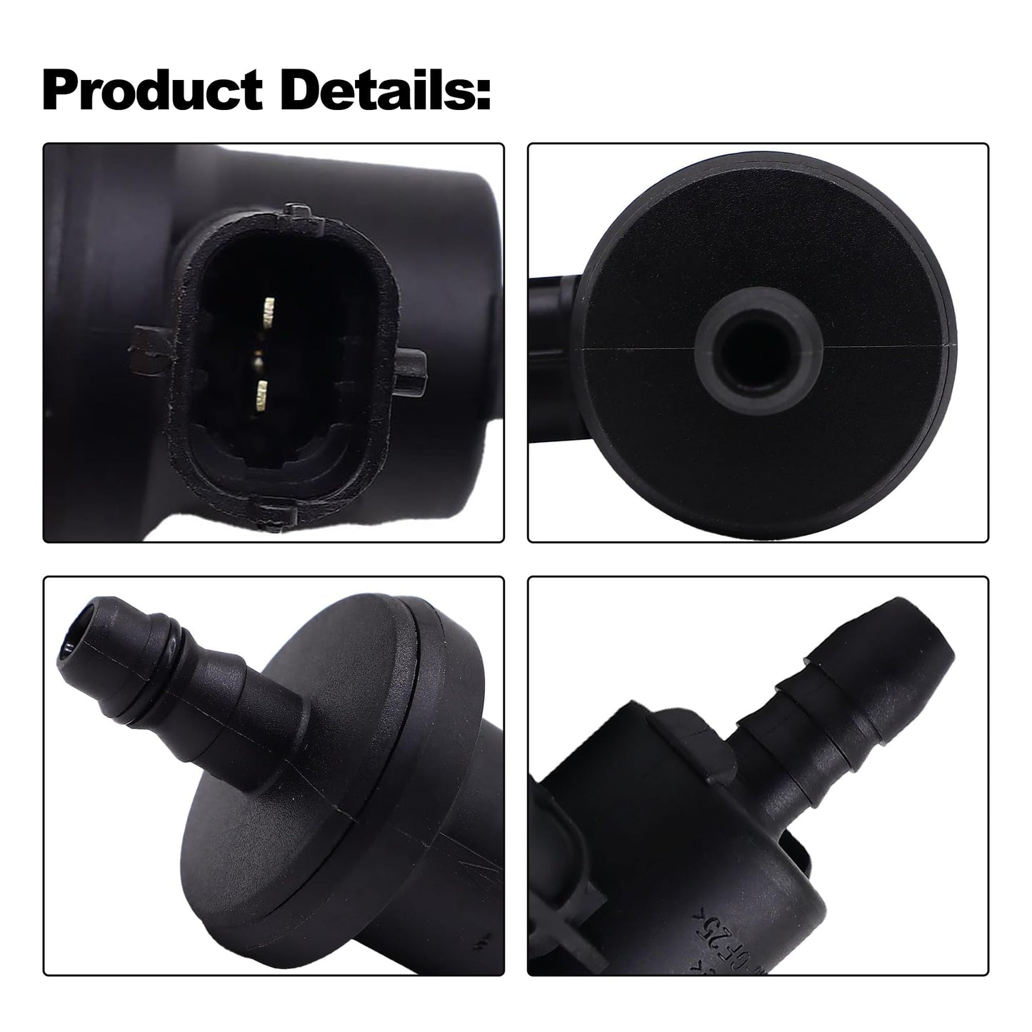 HiSport 0280142500 Vapor Canister Purge Valve Solenoid - Compatible with Ford Escape Fiesta Focus Transit Connect Compatible with Lincoln MKC 2012-2019 1.6L 2.0L 2.3L