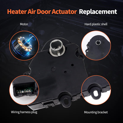 HiSport 604-126 HVAC Heater Blend Door Actuator - Compatible with Buick Rainier Cadillac Chevy Avalanche 1500 2500 Suburban 1500 2500 Tahoe GMC Envoy XL Envoy XUV Oldsmobile Bravada 1999-2009