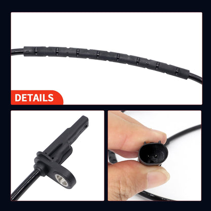 HiSport 2PCS ABS Wheel Speed Sensor Rear Driver and Passenger Side Compatible with BMW ActiveHybrid 3 M235I 118I 120I 220I 228I 230E 320I 328D 328I 330E 330I 335I 335IS 440I Replacement for ALS2724