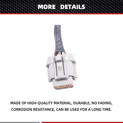 HiSport 2PCS Headlight Conversion Adapters Compatible with Nissan 350z 2003 2004 2005 HID Wiring 8 to Halogen 6