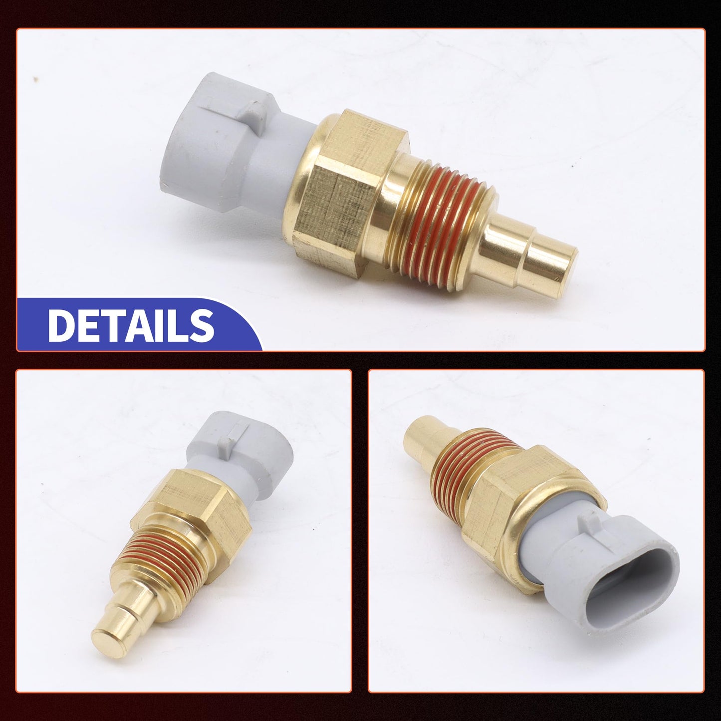 HiSport Engine Coolant Temperature Sensor - Compatible with GM Vehicles Chevy C1500 K1500 Tahoe Impala Buick Regal Oldsmobile 98 Replace 213-77