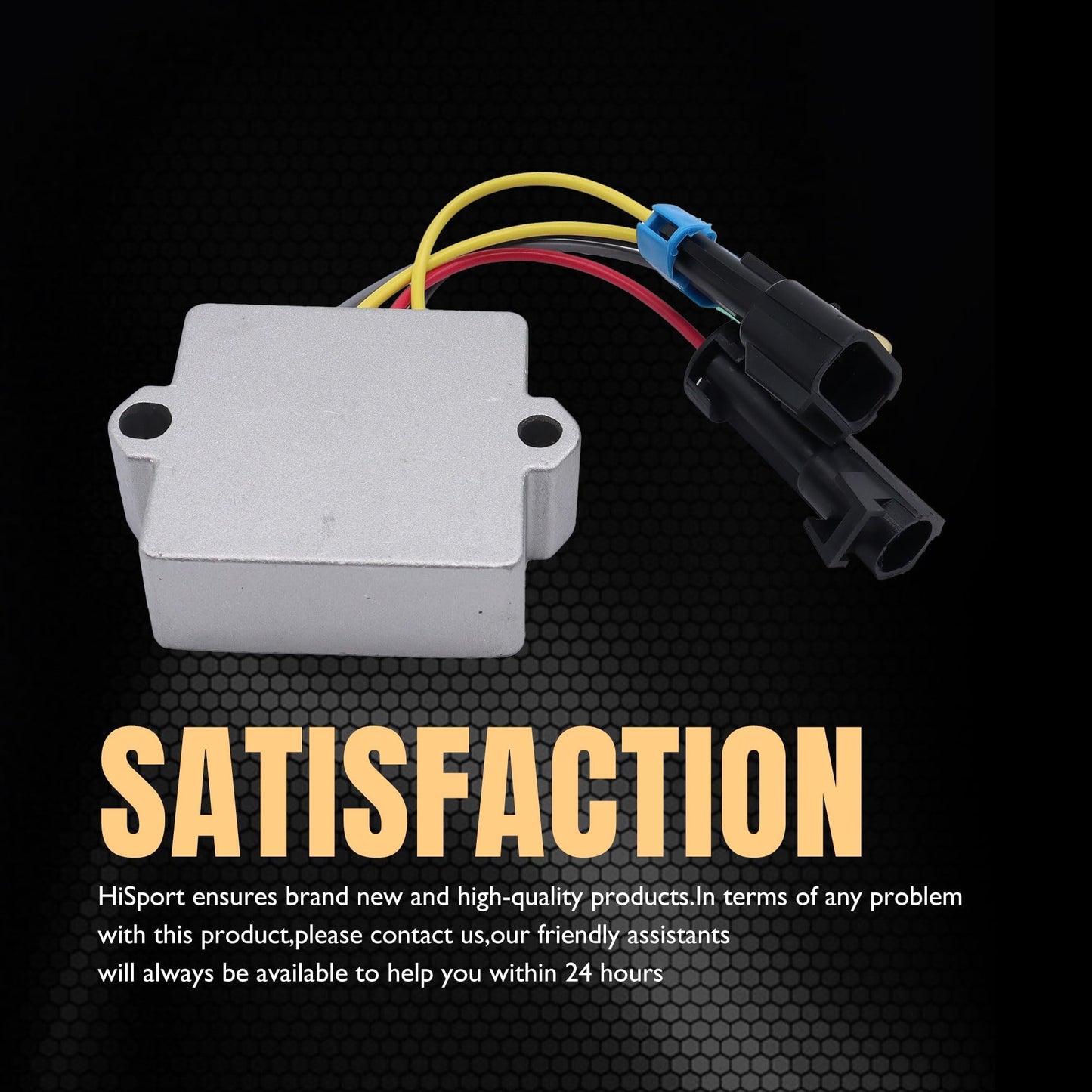 HiSport Voltage Regulator Rectifier Compatible with Mercury 25 hp 1999-2005,30 hp 2002-2005,40 hp 2002-2005,50 hp 2002-2007,60 hp 2002-2007,135 hp,140 hp,150 hp,175 hp,200 hp,240 hp Replaces 893640T01
