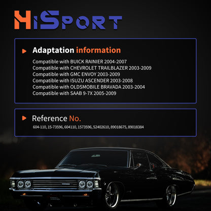 HiSport 604-110 HVAC Heater Blend Door Actuator - Compatible with Buick Rainier 2004-2007 GMC Envoy 2003-2009 Isuzu Ascender 2003-2008 Replaces 604110 52402610 89018675 89018384