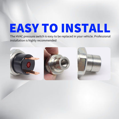 HiSport HVAC Pressure Switch - Compatible with Audi 4000 5000 Quattro Buick Century Electra Chevrolet Tracker Camaro Replaces SW 2147C
