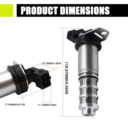 HiSport 11367561265 Engine Variable Valve Timing VVT Solenoid Compatible with BMW X1 X3 X4 X5 X6 135i 135is 335i 435i 535i 550i 640i 740i 760Li ActiveHybrid 3 Alpina B6 Alpina B7 M2 M3 M4 M5 M6 M760i