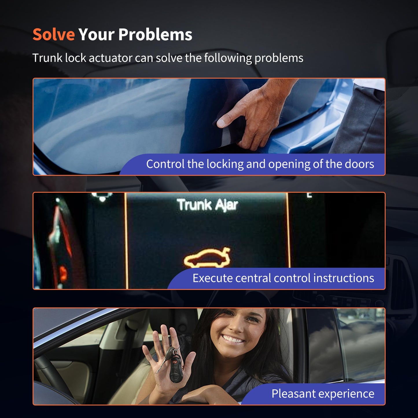 HiSport 25380-4BA1A Rear Hatch Release Switch - Compatible with Nissan Rogue 2.0L 2.5L 2014-2020, Rear Liftgate Release Tailgate Trunk Lid Switch Replaces 253804BA1A