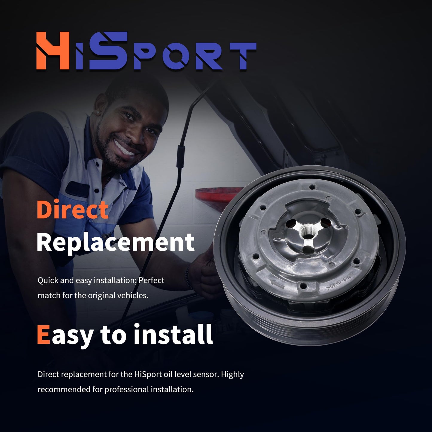 HiSport Air Conditioner AC Compressor Clutch Kit Replacement for BMW 325i, 325xi, 328i, 328i xDrive, 328xi, 330Ci, 330i, 330xi, 525i, 525xi, 528i, 528i xDrive, 528xi, 530i, 530xi, 128i, M3, M5, Z4