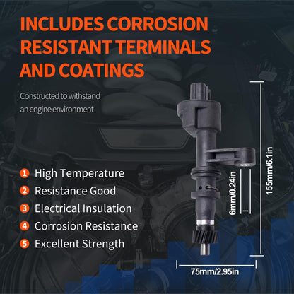 HiSport 78410-S04-901 Transmission Speed Sensor - Compatible with Honda Civic 1996 1997 1998 1999 2000 L4 1.6L - Replace 78410S04901 917-638 2VSS0126
