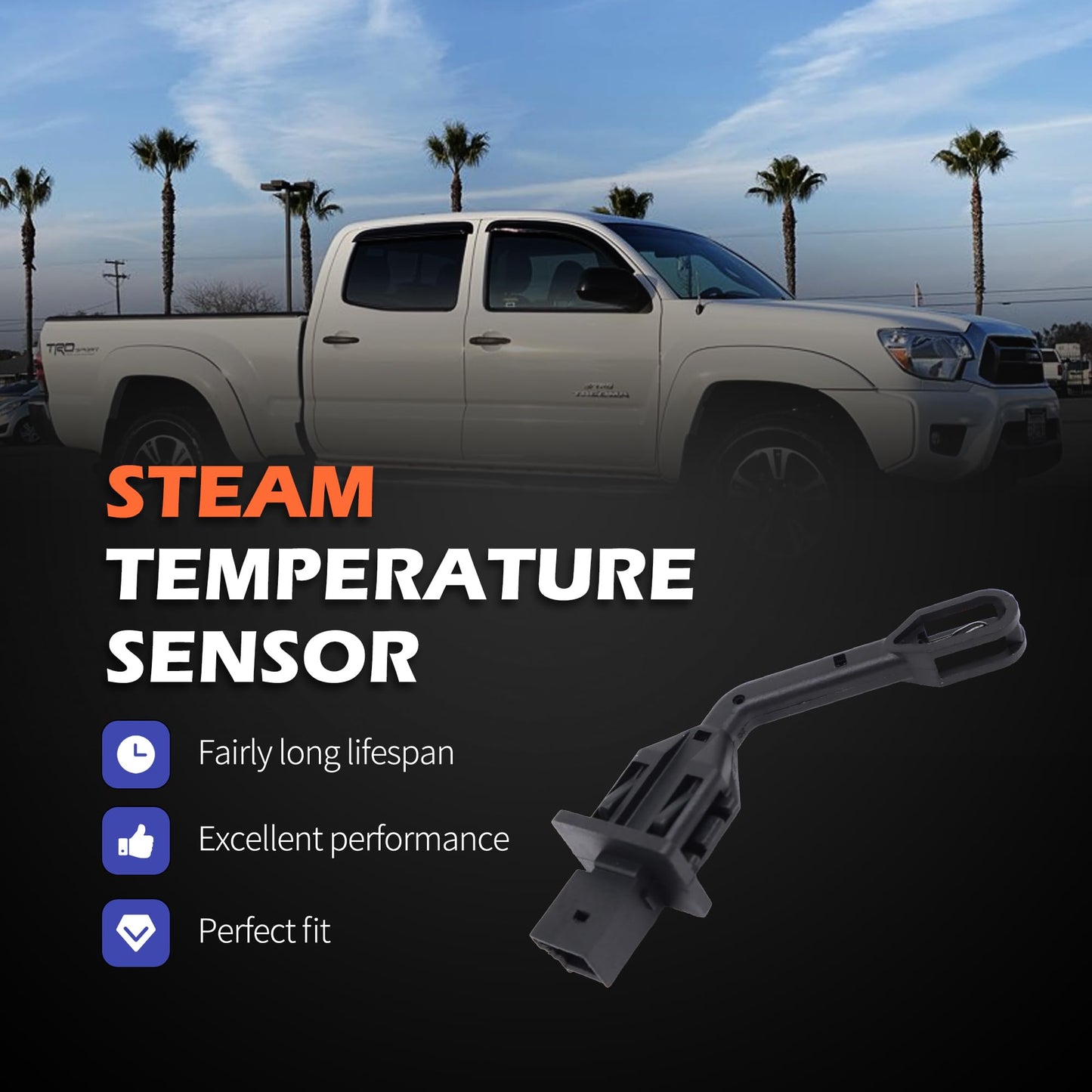 HiSport Engine Intake Manifold AC Evaporator/Interior Temperature Sensor 2 PIN Compatible with Mercedes-Benz C230, C240, C250, C280, C300, E250, E320, 2208300772 8K0820539 05103937AB 68040532AA