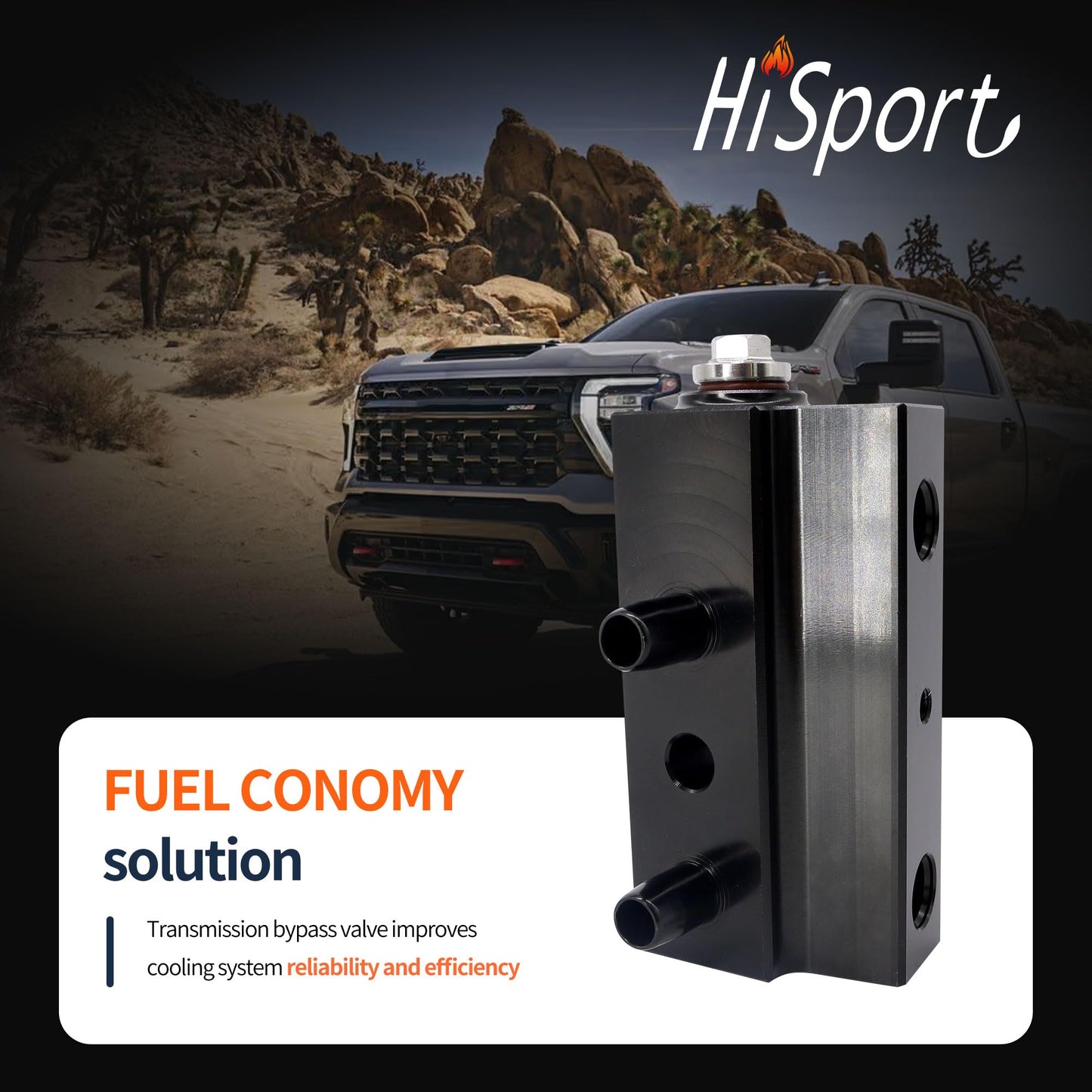 HiSport 8L90 Transmission Fluid Thermal Bypass Valve 125071000 Compatible with Chevrolet GMC 2015 2016 2017 2018