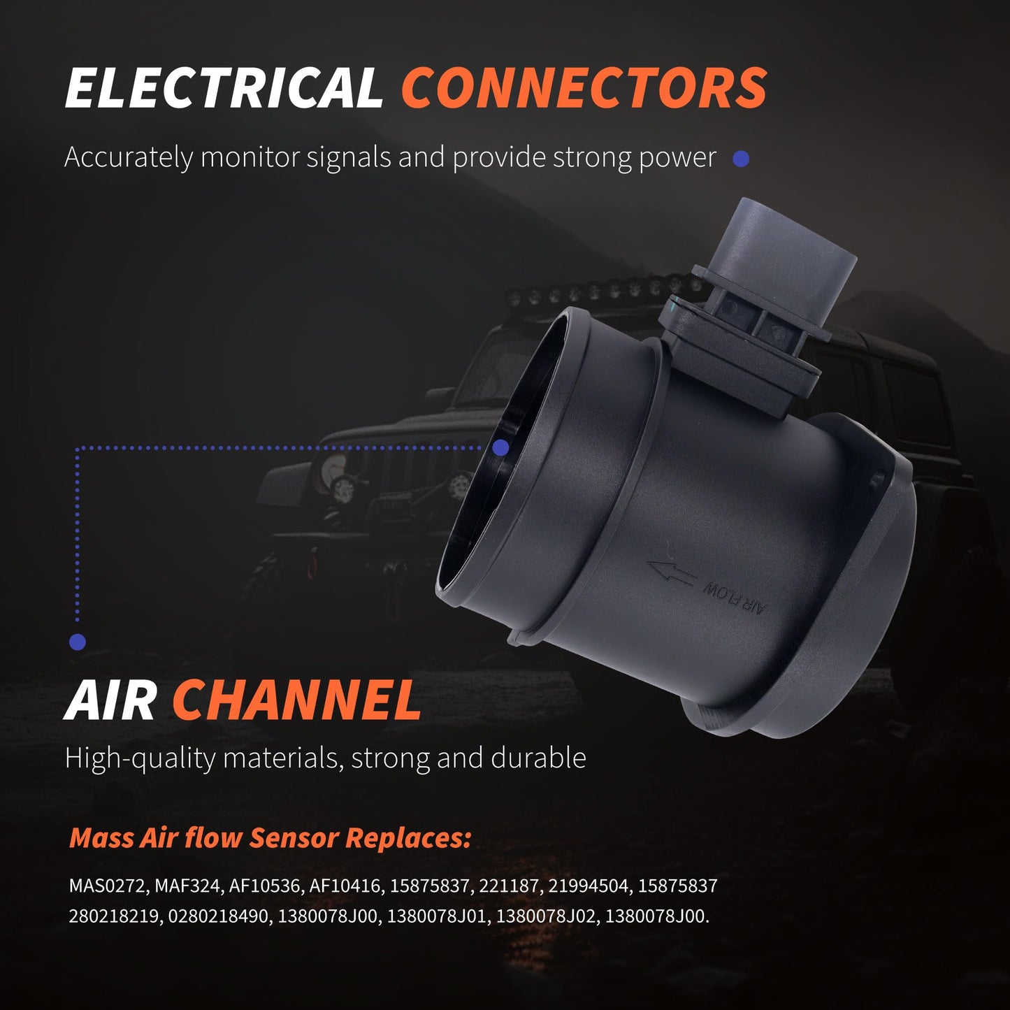 HiSport Mass Air Flow Sensor Meter 15875837 V6 3.0L 3.2L 3.6L Compatible with Buick Enclave, Cadillac CTS SRX, Chevy Traverse, GMC Acadia, Saturn Outlook, Suzuki XL-7