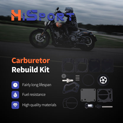HiSport Carb Carburetor Repair Kits Compatible with Yamaha VXR Wave Blaster Wave Raider XL700 XL760, Replacement for all 38/40/44/46mm Super BNI Carbs, Pack of 2