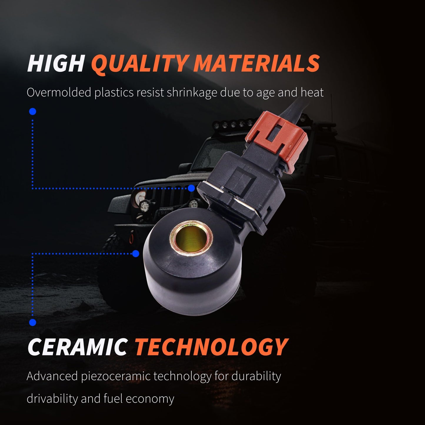 HiSport 22060-AA070 Ignition Knock Detonation Sensor - Compatible with Subaru 1999-2002 Forester 2.5L 1999-2001 Impreza 2.2L 1999-2002 Impreza 2.5L 1999-2001 Legacy 2.2L 2000-2001 Outback 2.5L