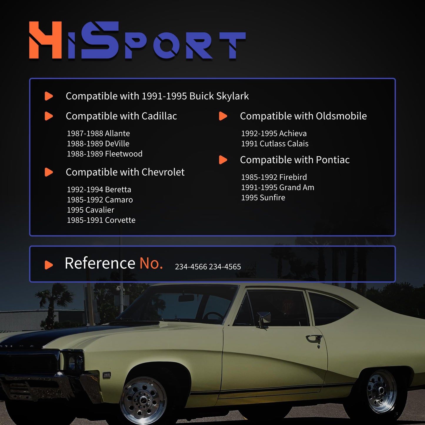 HiSport Engine Coolant Temperature Sensor - Compatible with Buick Allure Chevrolet Silverado GMC Pontiac Replace 56027873