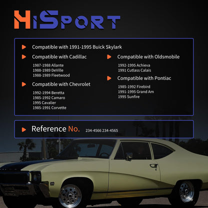 HiSport Engine Coolant Temperature Sensor - Compatible with Buick Allure Chevrolet Silverado GMC Pontiac Replace 56027873