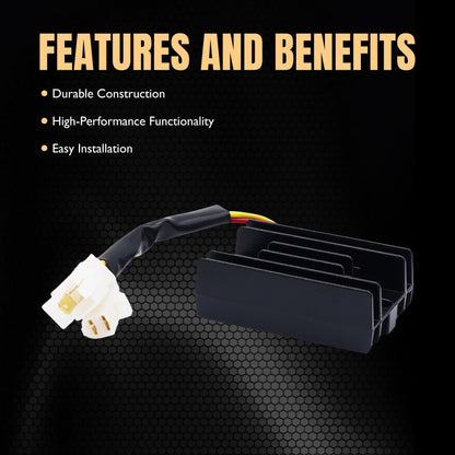 HiSport Voltage Regulator Rectifier Compatible with Arctic cat 250 2x4 1999-2003,cat 250 4x4 2001-2003,cat 300 2x4 1998-2001,cat 300 4x4 1998-2001;Suzuki GN 125,GZ250 1999-2000 2002-2010 32800-05300