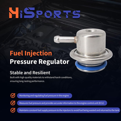 HiSport Fuel Injection Pressure Regulator - Compatible with Ford Mazda Mercury Lincoln Replaces PR4034