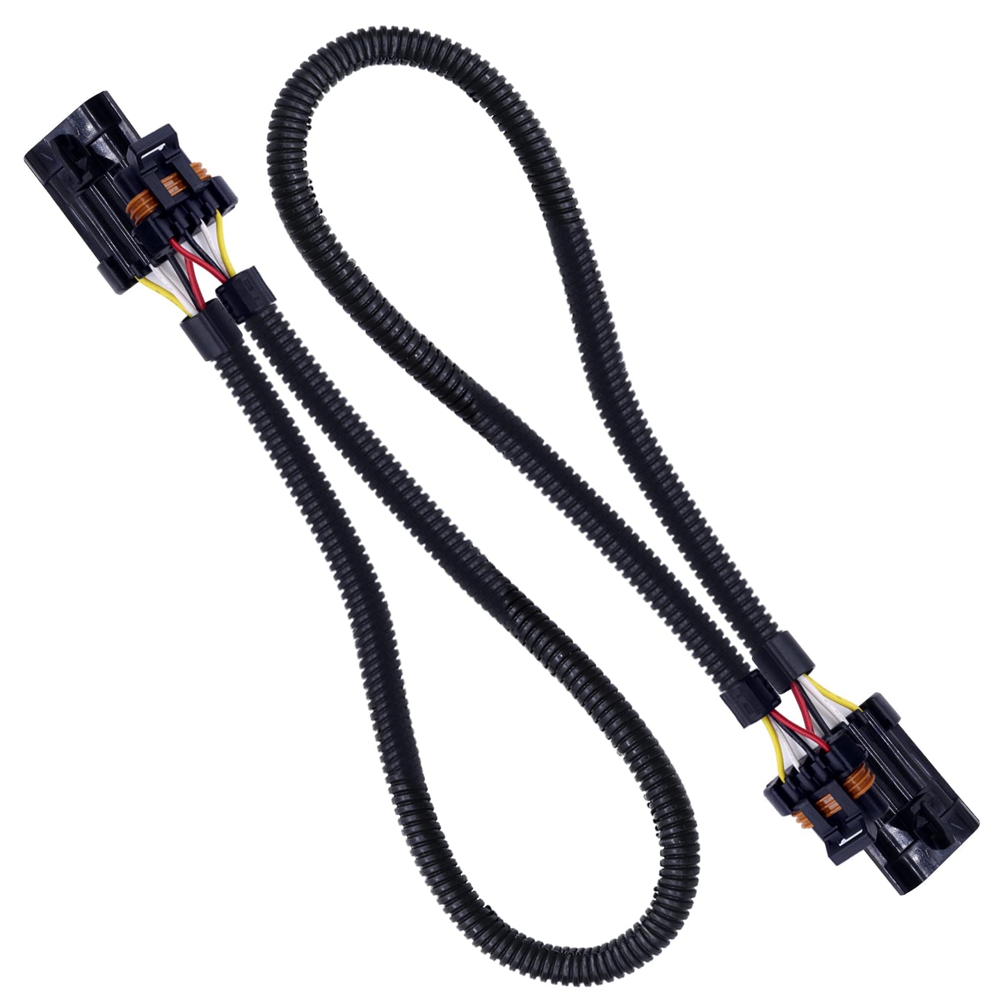HiSport 4 Pin 4-Way Header Extension Wiring Sensor 24" Harness 2 PCS for O2 Sensor Compatible with Camaro Firebird Corvette Ls1 Ls6 Lt4 O2