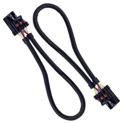 HiSport 4 Pin 4-Way Header Extension Wiring Sensor 24" Harness 2 PCS for O2 Sensor Compatible with Camaro Firebird Corvette Ls1 Ls6 Lt4 O2