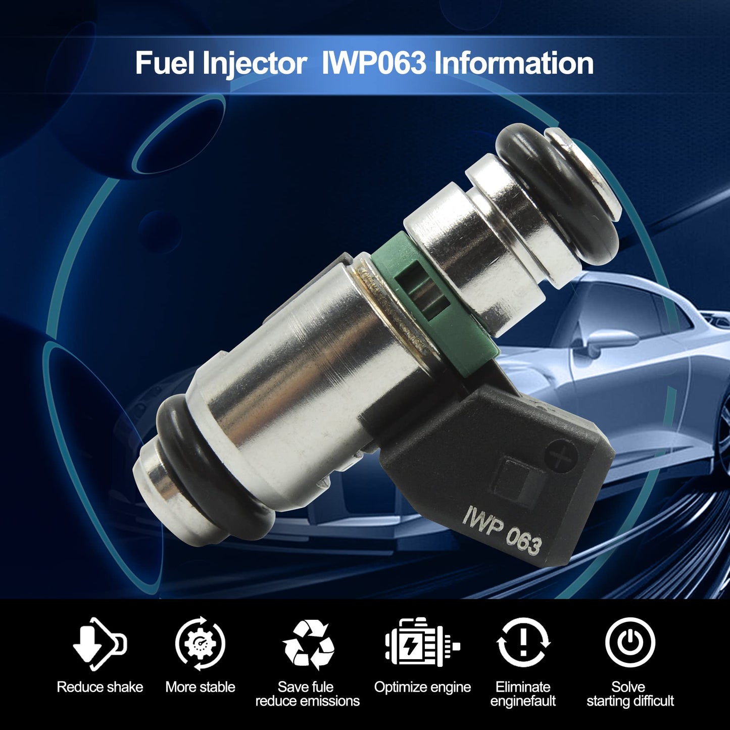 HiSport Fuel Injector IWP063 2 PCS - Compatible with Twin Power 5.6g/s Replaces 27665-01/A