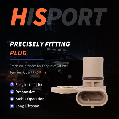 HiSport 12591720 Engine Camshaft Position Sensor - Compatible with Chevy Express 1500/2500/3500/4500 Silverado 1500/2500 HD/3500 HD Tahoe SSR 2004-2016 4.8L 5.3L 6.0L 6.2L 6.6L 7.0L 8.1L
