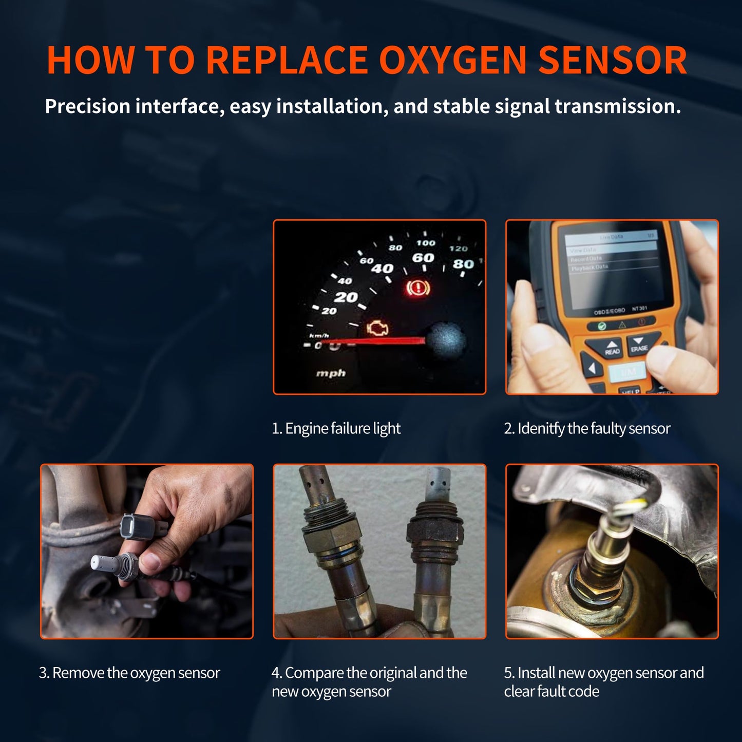 HiSport Downstream Left&Right Oxygen Sensor - Compatible with Nissan suzuki Replaces 226A0EA200 226A08J010