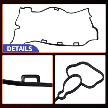 HiSport Valve Cover Gasket VS50778R - Compatible with Buick Allure Lacrosse Regal Verano Chevy Captiva Sport Cobalt Equinox HHR Impala Malibu Orlando GMC Terrain Pontiac Solstice Saturn Sky