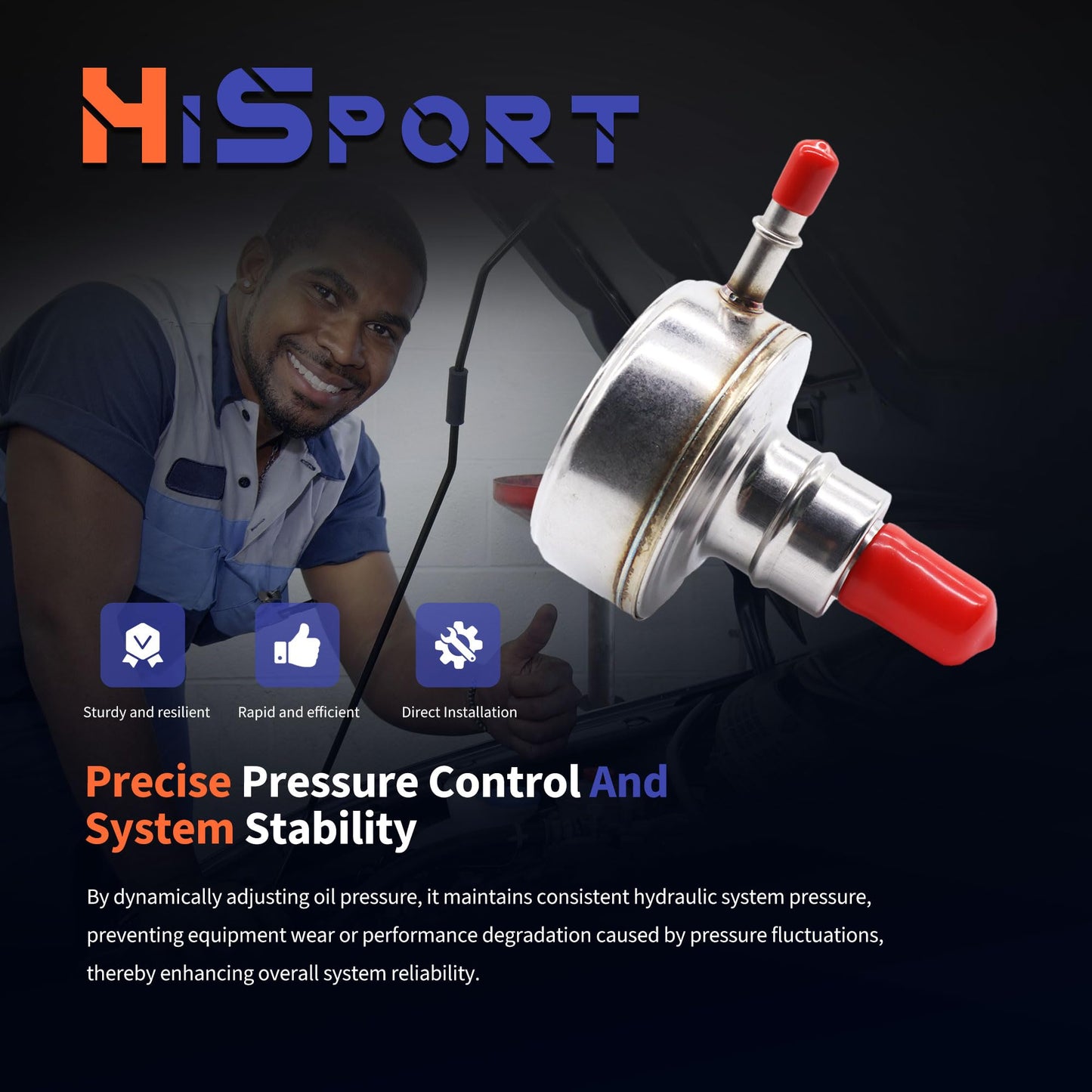 HiSport Fuel Injection Pressure Regulator PR323 Replacement for Dodge Ram 1500 2500 3500 Pickup 2500 3500 Van Dakota Ramcharger 1996 1997 1998 1999 2000 2001 2002 2003