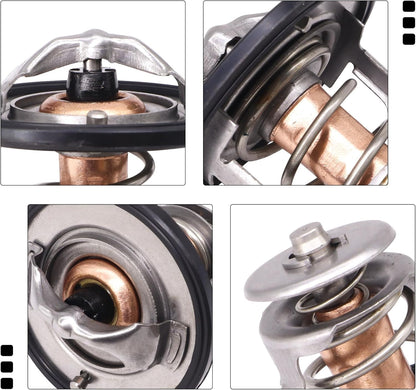 HiSport 9091603075 Engine Coolant Thermostat Housing Assembly Compatible with Lexus ES300 1992-2003, Replacement for Toyota Camry 1988-2017, Celica 1990-2005, T100 1995-1998, 90916-03075