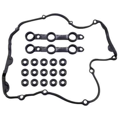 HiSport Valve Cover Gasket Set - Compatible with BMW 325Ci 325i 325xi 525i Z3 323Ci 323i 328Ci 328i 528i Z3 330Ci 330i 330xi 530i X5 Z3 1998-2002 2.5L 2.8L 3.0L - Replace 11121726537