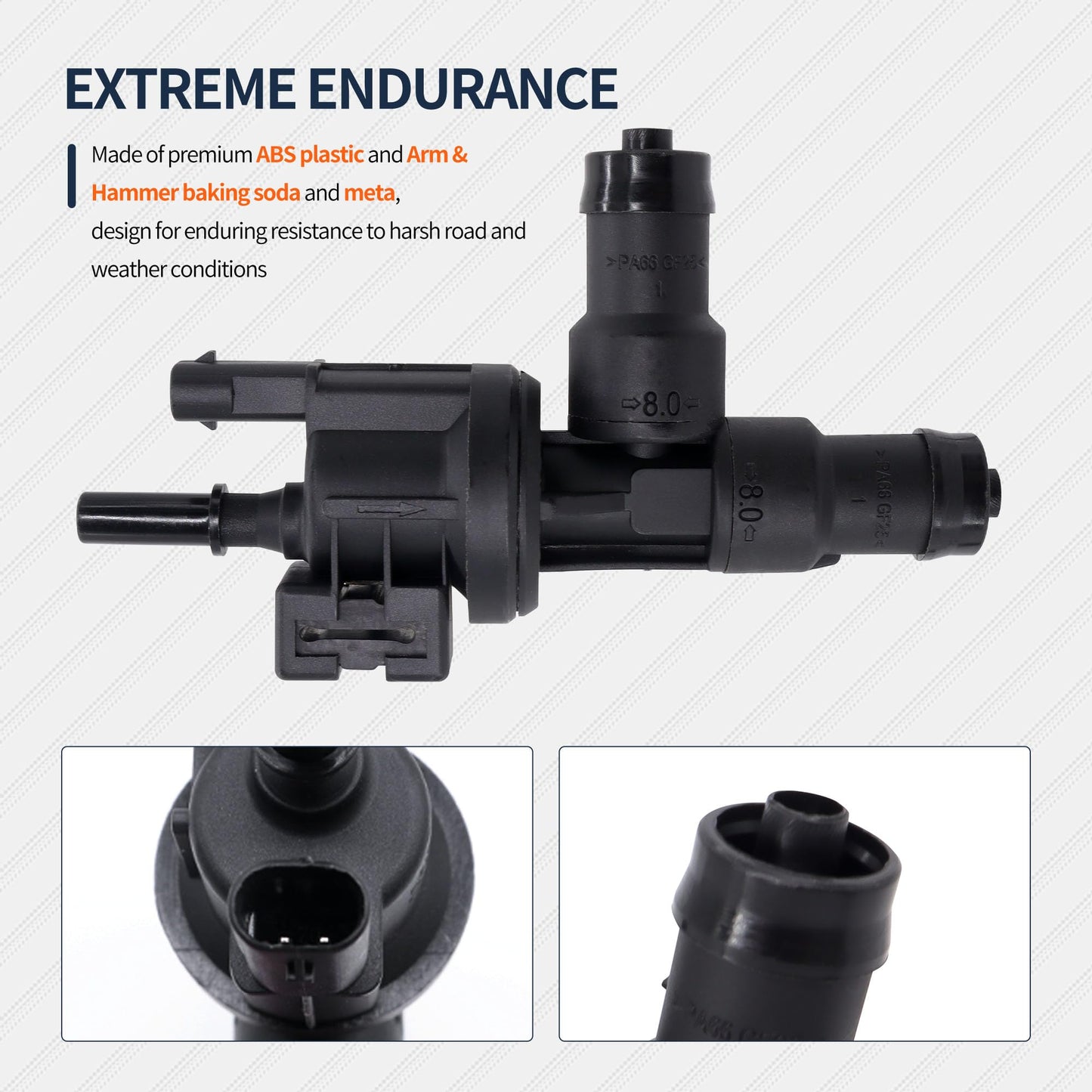 HiSport Fuel Tank Breather Valve 13907643106 - Compatible with BMW F48 F39 X1 X2 330i 340i 430i 540i 740i 2016-2021 - Replaces 13907645860 028142544 7643106