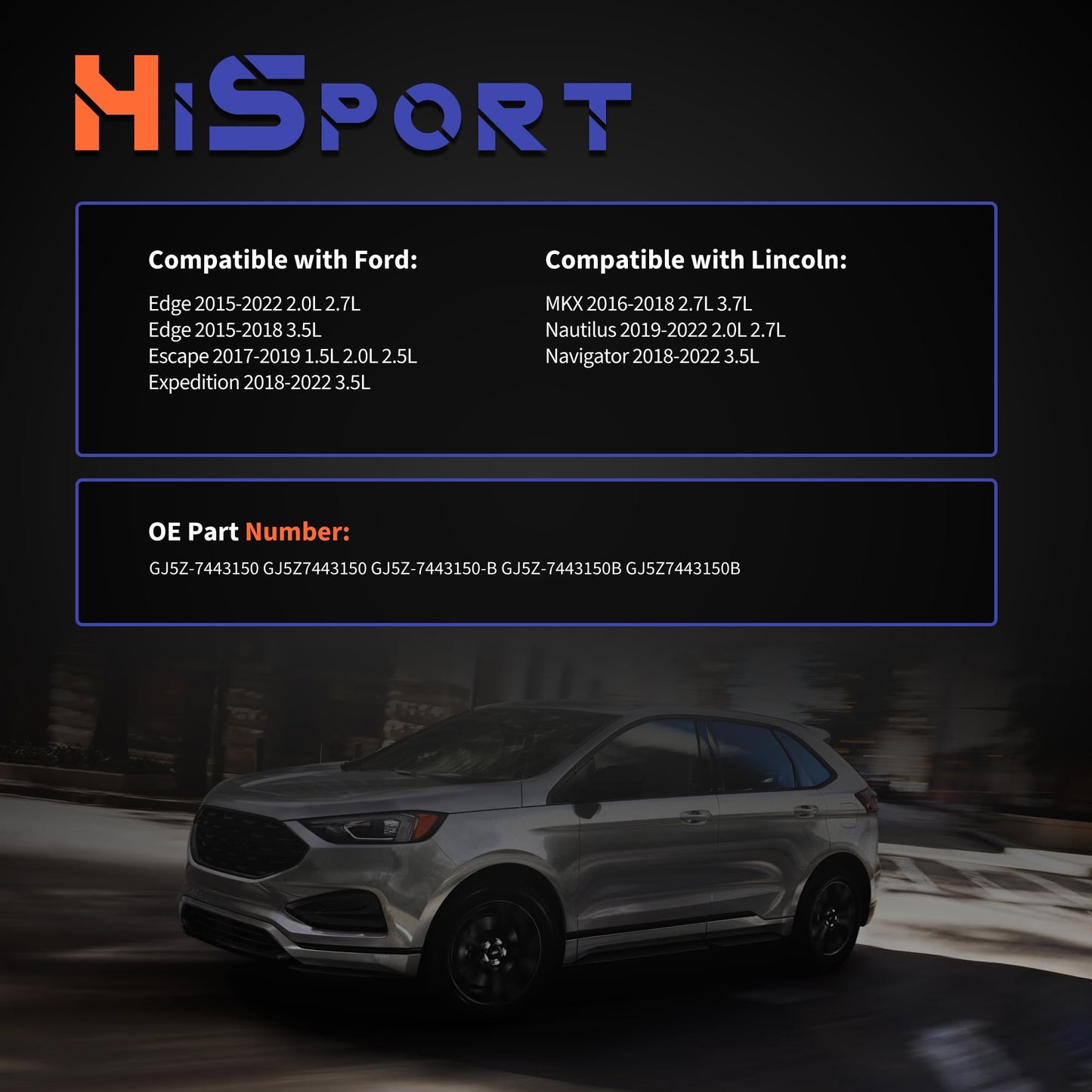 HiSport Liftgate Hatch Lock Latch Actuator GJ5Z-7443150 - Compatible with Ford Edge Escape Expedition Compatible with Lincoln MKX Nautilus Navigator 2015-2022 1.5L 2.0L 2.5L 2.7L 3.5L 3.7L