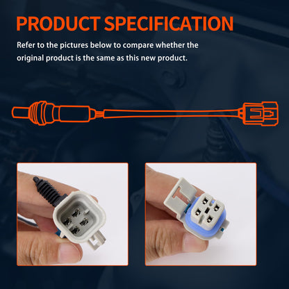 HiSport O2 Oxygen Sensor Upstream Downstream - Compatible with 2005 Buick Rainier Chevy SSR Trailblazer GMC Envoy Isuzu Ascender Replace 234-4668 234-4407