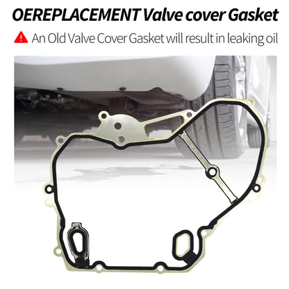 HiSport 24435052 Timing Cover Gasket Set - Compatible with Chevrolet Captiva Cobalt Equinox HHR Impala Malibu Orlando GMC Terrain Buick Allure Lacrosse Regal Verano 2005-2017 2.0L 2.4L Engine