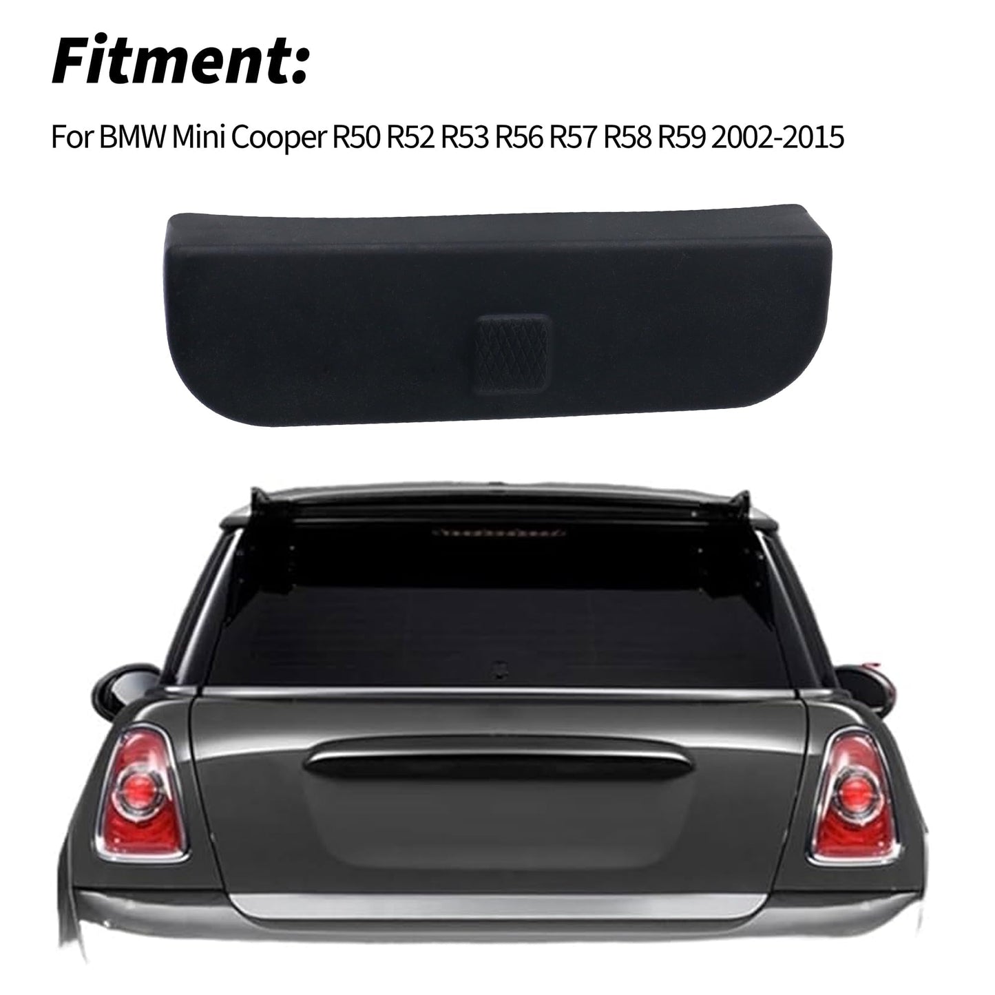 HiSport 51137039261 Tailgate Handle Switch Rubber Button Cap Cover Compatible with BMW Mini Cooper R50 R52 R53 R56 R57 R58 R59 2002 2003 2004 2005 2006 2007 2008 2009 2010 2011 2012 2013 2014 2015