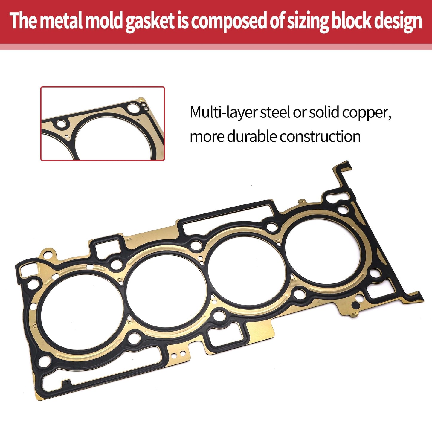 HiSport Engine Head Gasket Set Compatible with Hyundai Elantra 2011 2012 2013 Elantra GT 2013 Kia Forte 2014 Soul 2012-2013 HS26561PT