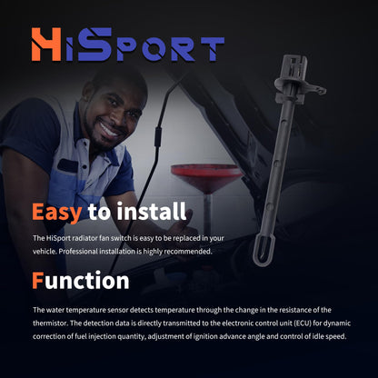 HiSport A/C Evaporator Temperature Sensor 926-567 Compatible with Ford Fusion 2006-2012 & Lincoln MKZ 2007-2012 & Mercury Milan 2006-2011, AX163, 6E5Z19C734BA, YH1662, 1713043