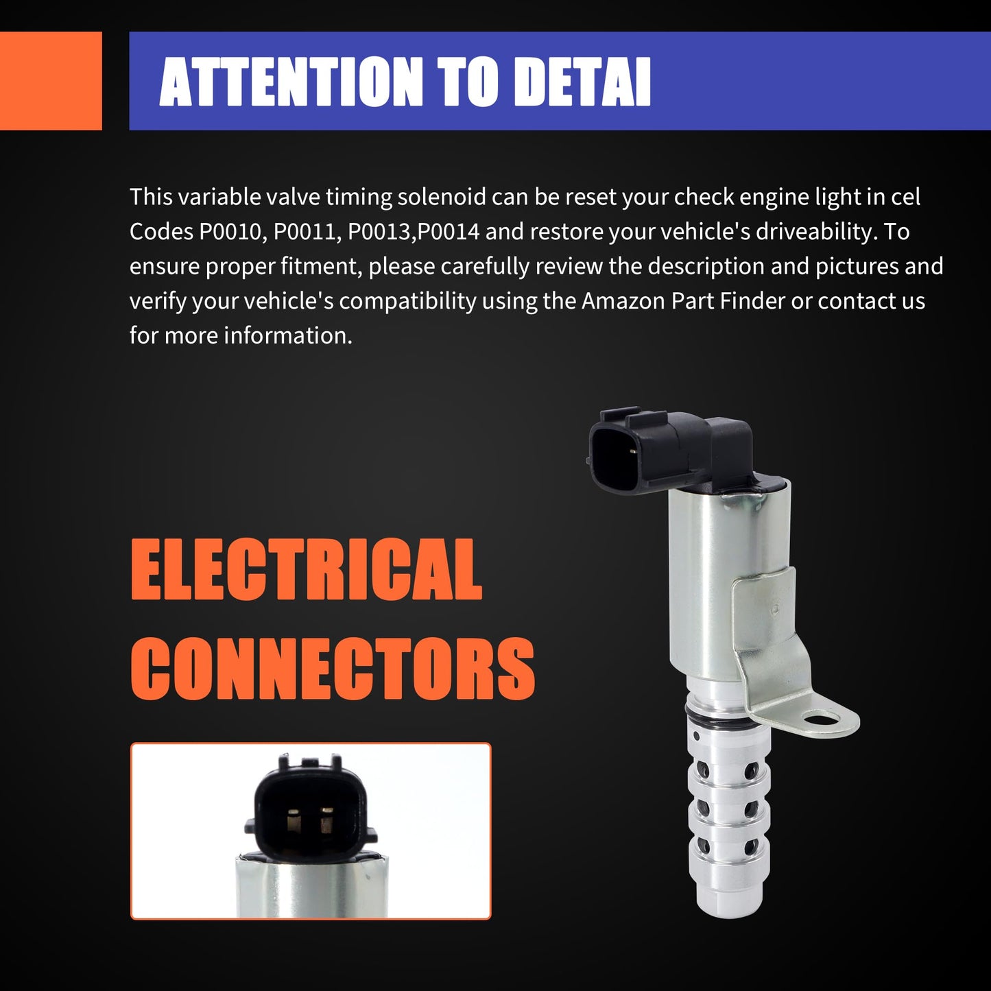 HiSport 918-116 23796EN20A Engine Variable Valve Timing VVT Solenoid Compatible with Nissan Sentra Versa Nv200 Versa Cube 1.8L 1.6L